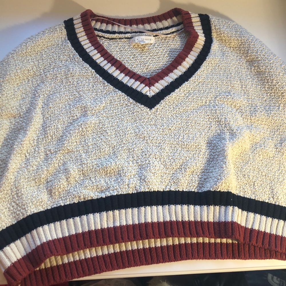 Cute V Neck Sweater with three different colors